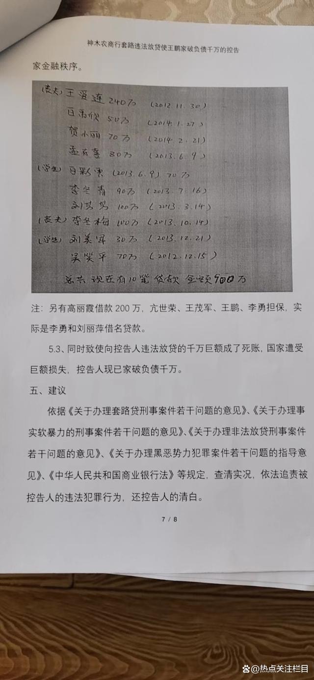 神木农商行套路违法放贷使王鹏家破负债千万元