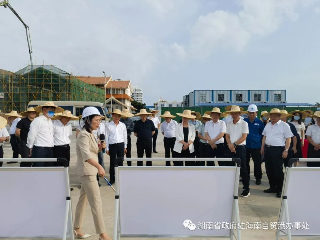 湖南省政府副秘书长周义祥率队在海南考察调研 湖南驻琼办参加调研